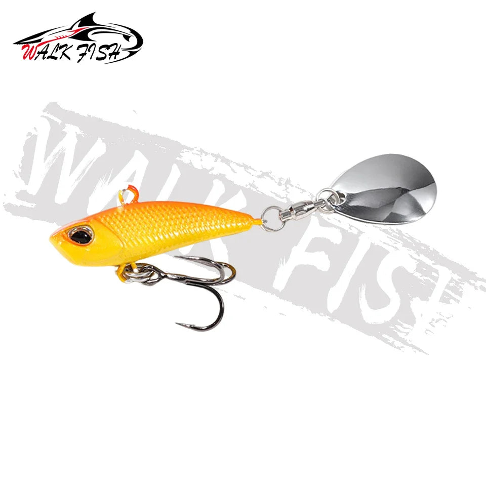 VIB Spinner Bait Metal Fishing Lure – Rotating Tail Wobbler, 7g/11g/15g/21g (0.25/0.39/0.53/0.74 oz), 28–42 mm (1.10–1.65 in), 11 Colors
