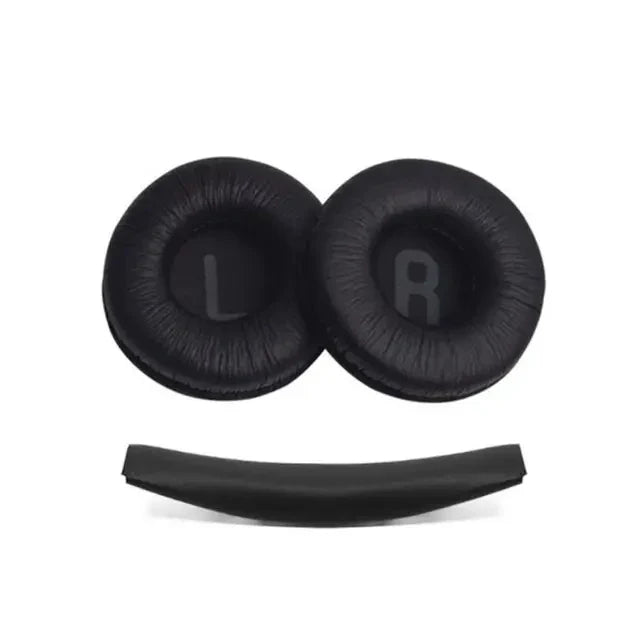 1-Set Replacement Leather Ear Pads & Headband Cushion for Over-Ear Headphones