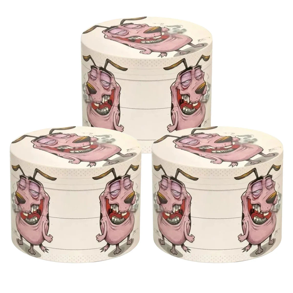 2-Inch (50mm) Zinc Alloy Dog Pattern 4-in-1 Herb Grinder – Tobacco & Spice Crusher