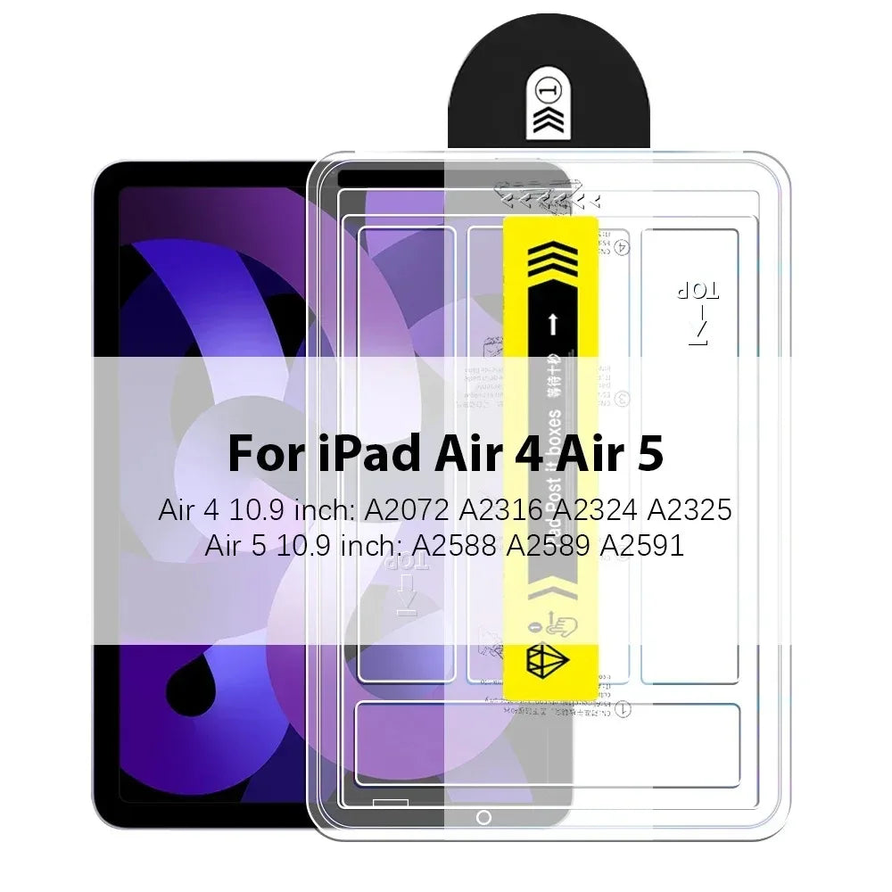 Tempered Glass Screen Protector for iPad — Compatible with iPad Pro 12.9, iPad Pro 11, iPad Air & iPad Mini — 1 Pack