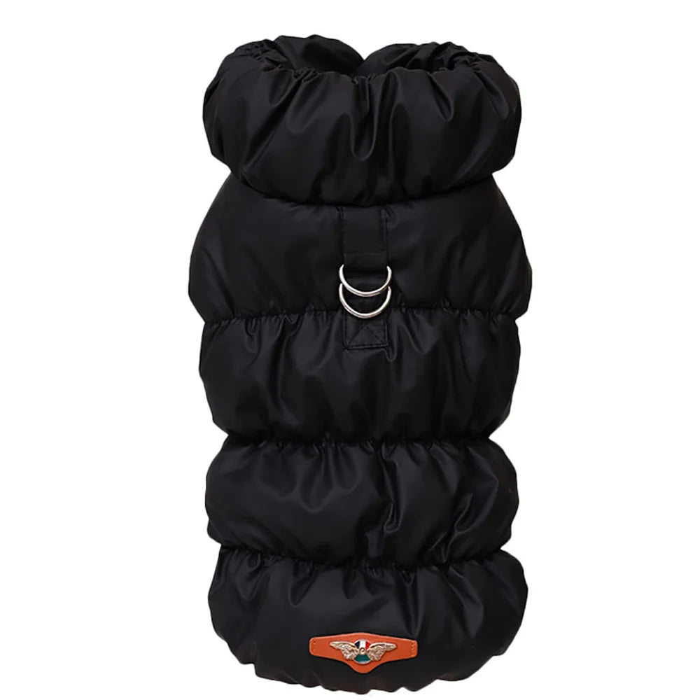 Padded Winter Pet Coat - Warm Windproof Jacket Vest for Small & Medium Dogs and Cats (S/M/L/XL)