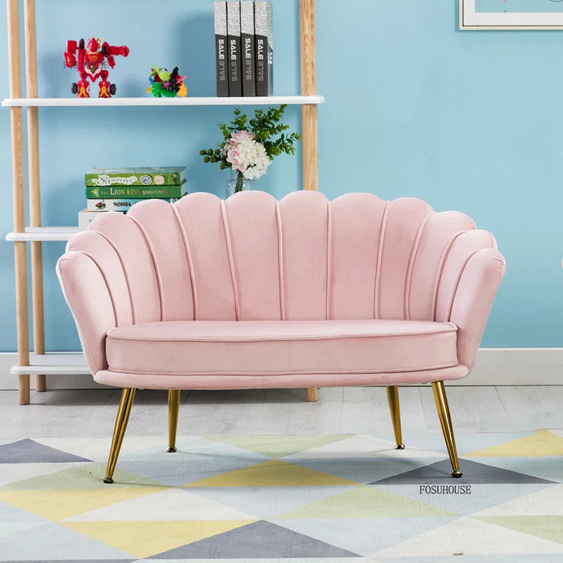Kids Fabric Sofa Chair - Children's Reading Corner Armchair for Playroom & Living Room