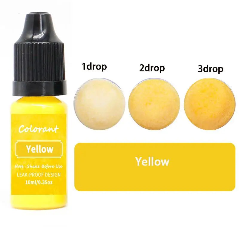 20-Color Liquid Candle Dye Set for DIY Candles, Soap & Resin Crafts
