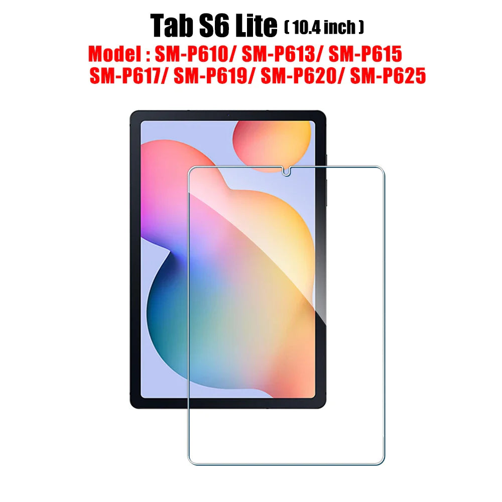 Tempered Glass Screen Protector for Galaxy Tab S6 Lite, A9/A9 Plus, A8, S7 FE, S8/S9/S9 Plus/S9 FE, S10/S11 — 1 Pack