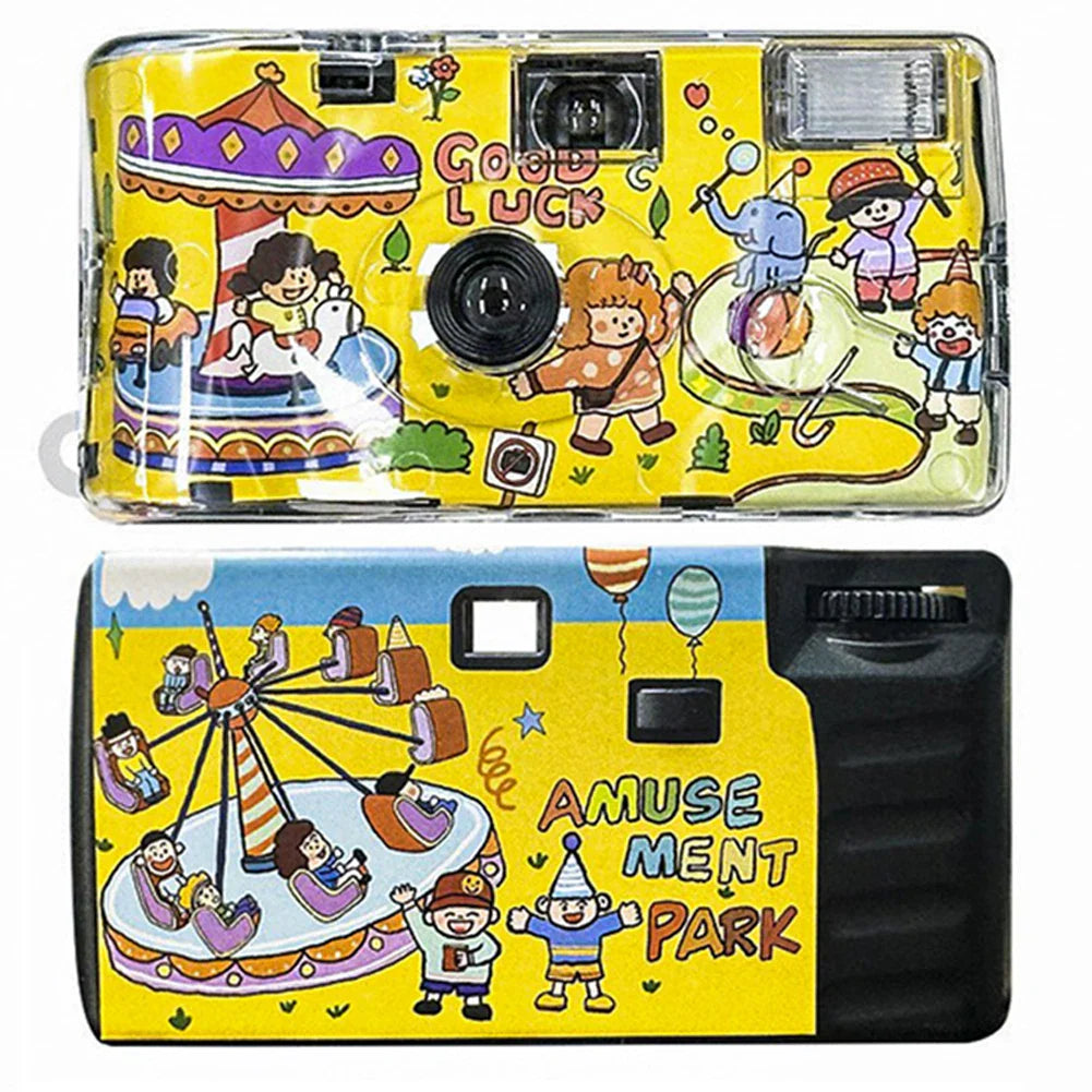 35mm Disposable Film Camera with Flash – ISO 400 Single-Use Half-Frame Camera for Weddings, Travel & Parties