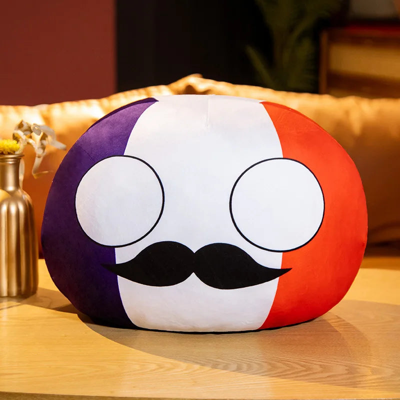 Polandball Countryball Plush Keychain 10 cm (3.9 in) 70 Designs Country Ball Pendant Stuffed Toy for Kids