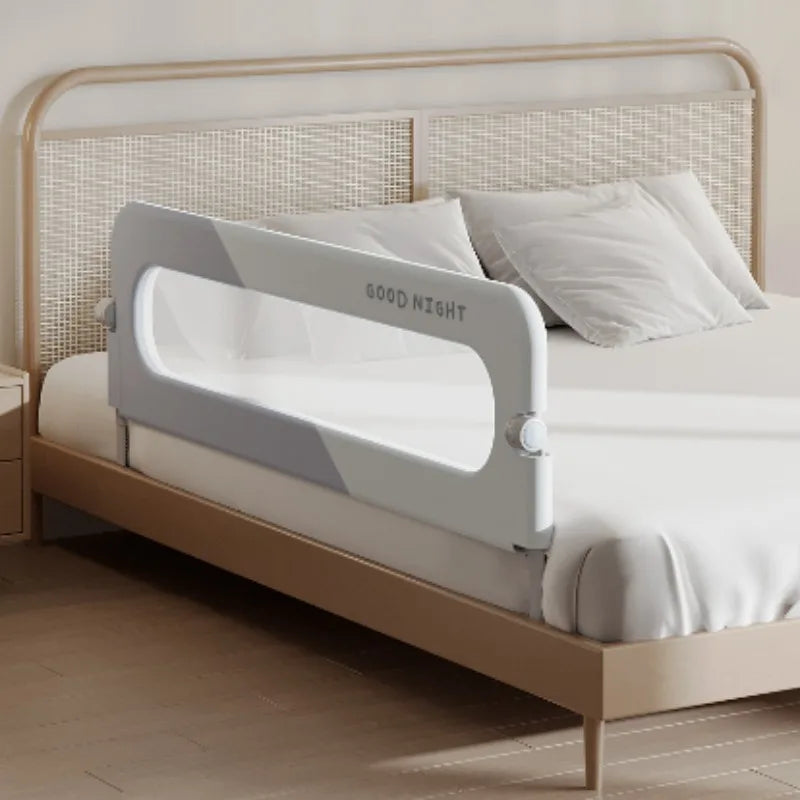 Foldable Baby Bed Rail Guard – Anti-Fall Safety Barrier for Infants & Kids, 150/180/200 x 70 cm (59/71/79 x 27.6 in)