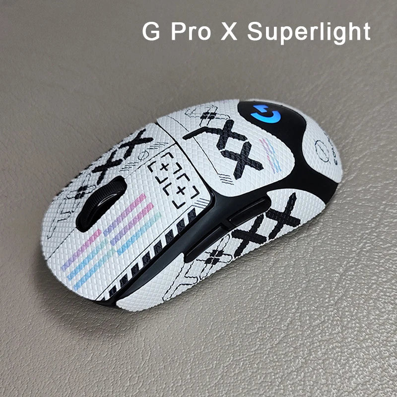 Mouse Grip Tape Skates for G Pro X Superlight, Non-Slip Sweat-Wicking Full-Body Sticker