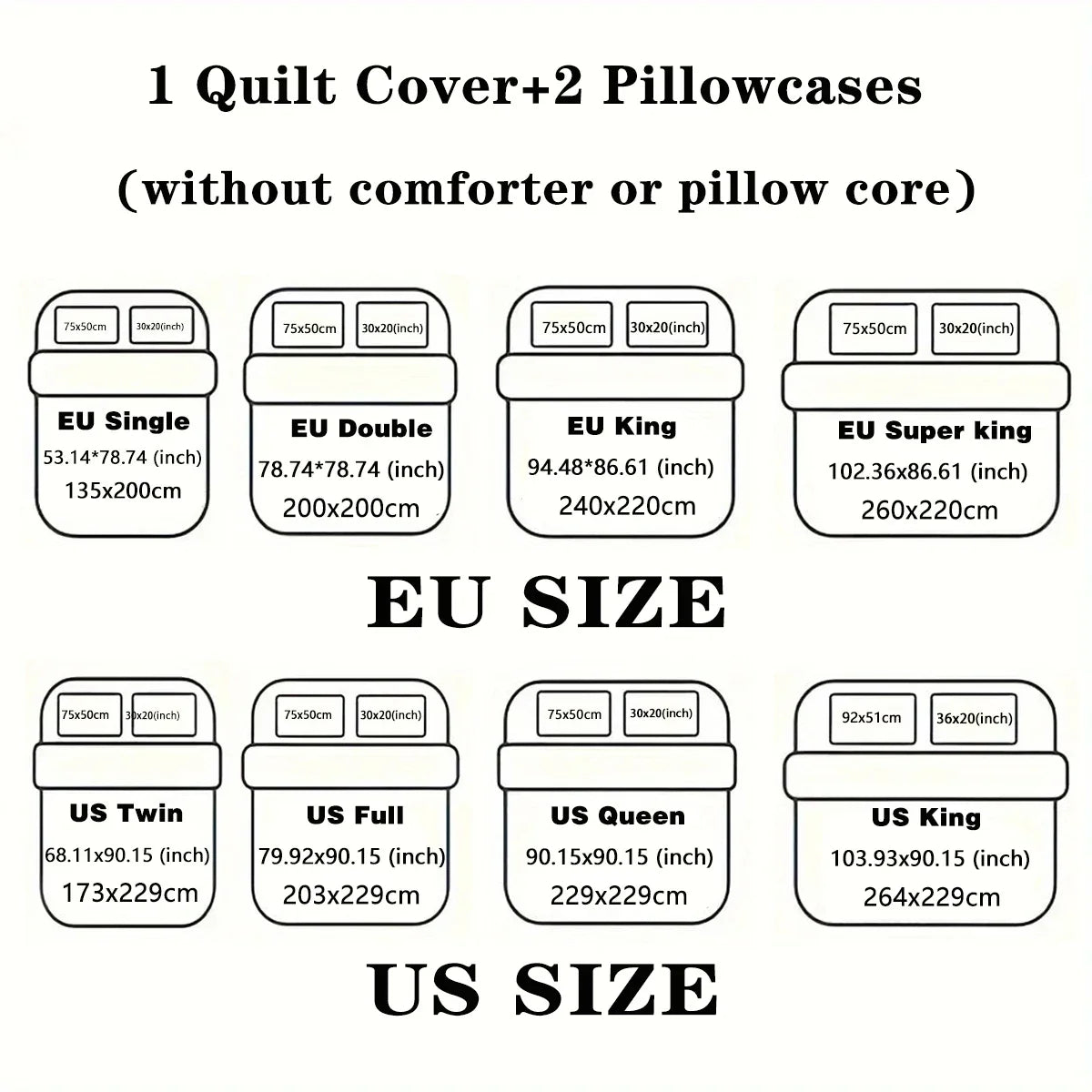 Butterfly Print 3-Piece Bedding Set — 1 Duvet Cover + 2 Pillowcases, Soft Polyester, Multiple Sizes (Twin/Full/Queen/King)