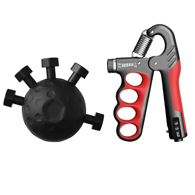 Finger Exerciser Hand Grip Strengthener - Portable Finger Trainer for Rock Climbing, Musicians and Hand Therapy