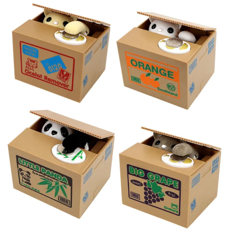 Interactive Electronic Cat Coin Bank — Money-Eating Piggy Bank Toy for Kids, Cute Savings Gift