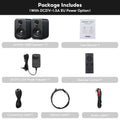 Bookshelf Active Studio Speakers 3" (7.6 cm) Bluetooth 5.3 USB DAC Hi-Res HiFi 2.0 with Subwoofer Output for TV & PC
