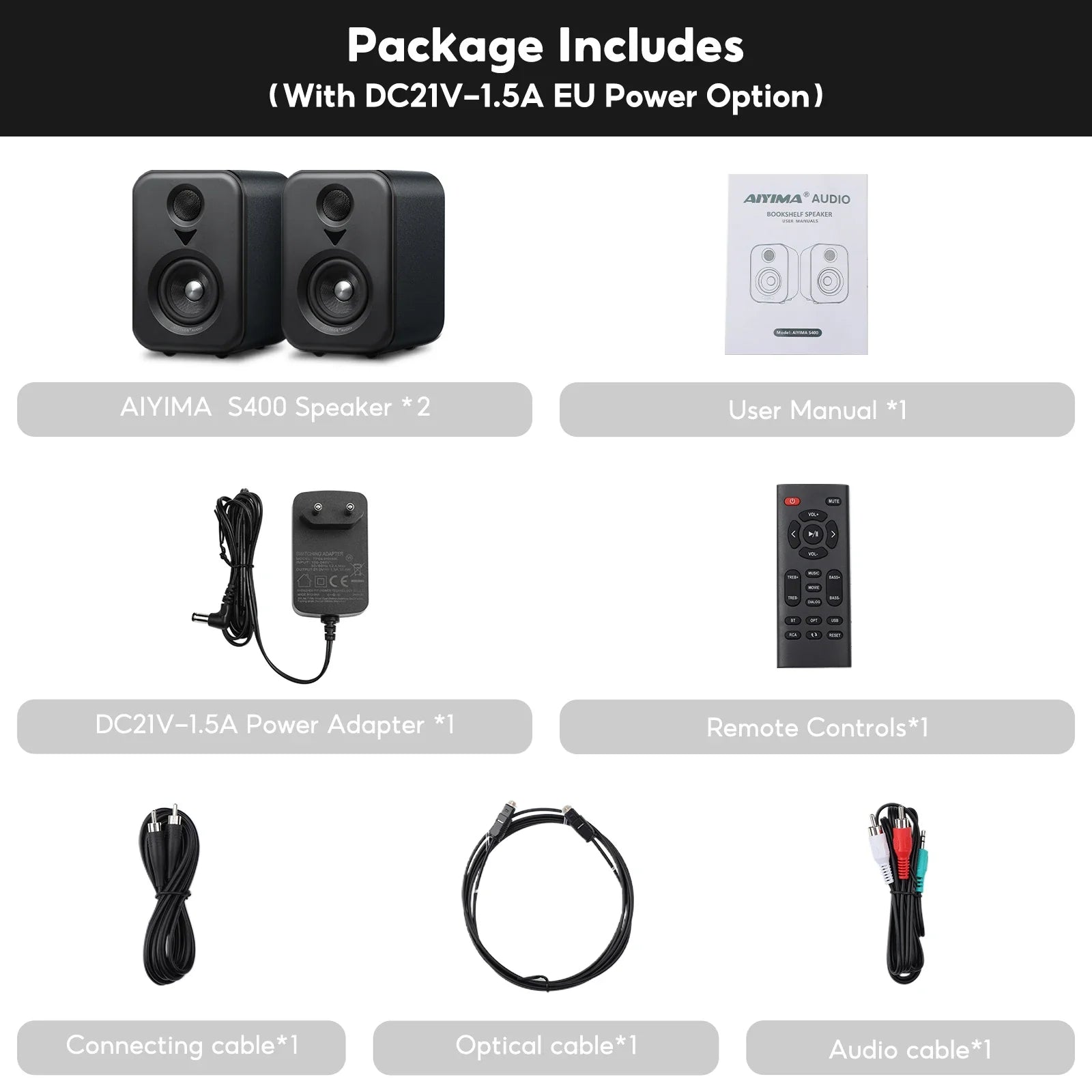 Bookshelf Active Studio Speakers 3" (7.6 cm) Bluetooth 5.3 USB DAC Hi-Res HiFi 2.0 with Subwoofer Output for TV & PC