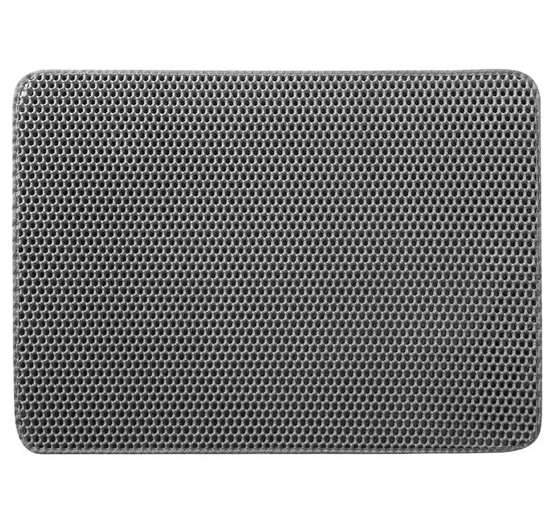 Waterproof Double-Layer Cat Litter Mat - Foldable EVA Litter Trapper, Washable & Anti-Slip (6 Sizes: 11.8x11.8–23.6x35.4 in / 30x30–60x90 cm)