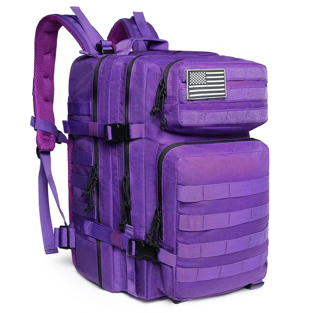 45L (2,746 cu in) Tactical Backpack — 3-Day Outdoor Hiking Camping Trekking Gym Bag for Men & Women