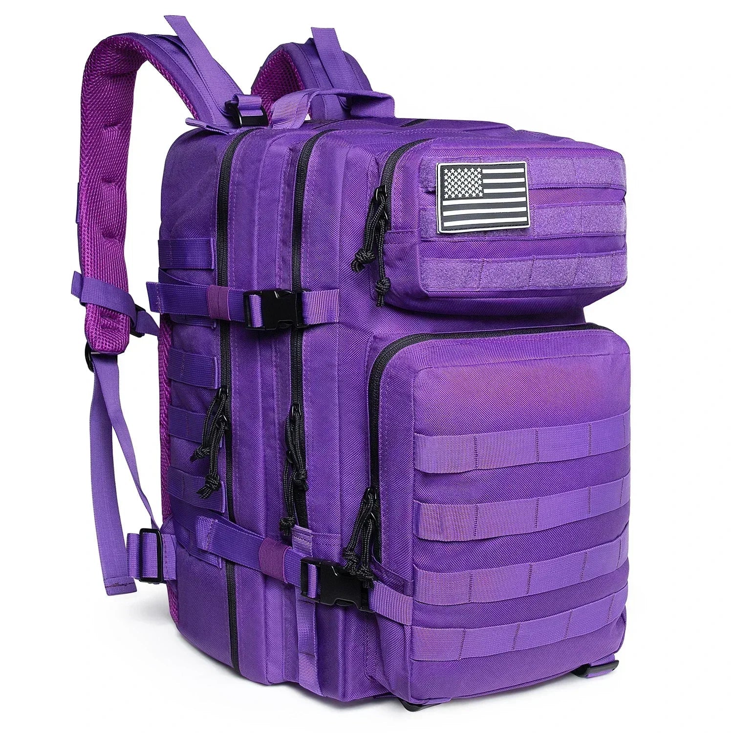 45L (2,746 cu in) Tactical Backpack — 3-Day Outdoor Hiking Camping Trekking Gym Bag for Men & Women