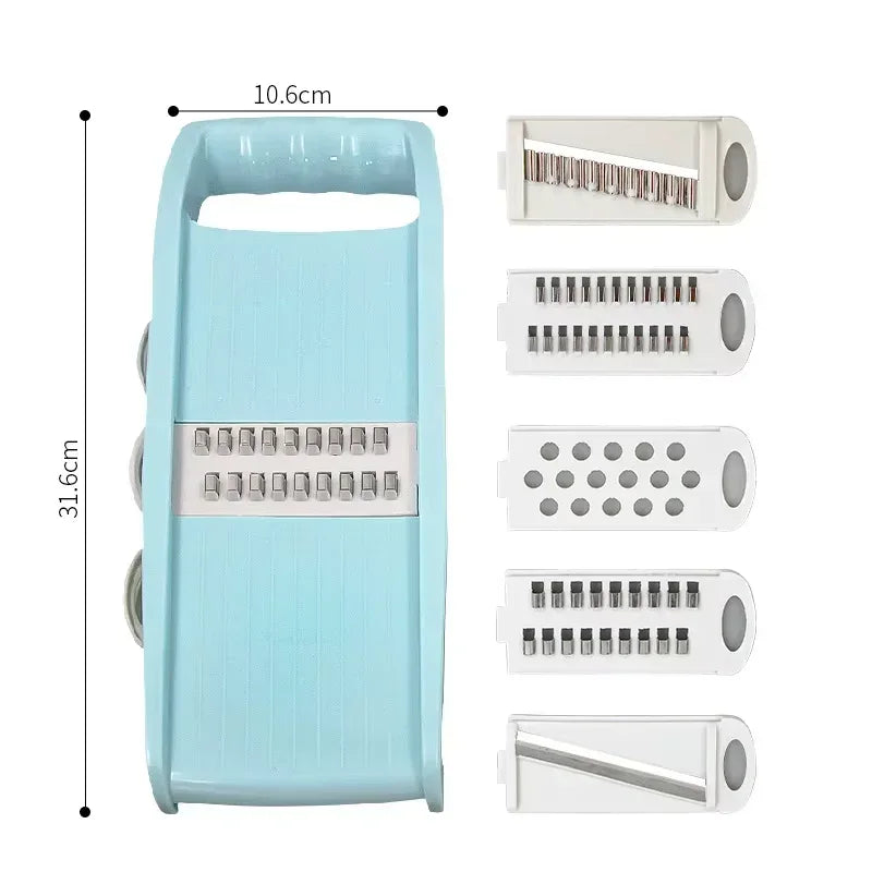 7-in-1 Mandoline Slicer – Multi-Function Vegetable & Cheese Grater for Potato, Carrot, Cucumber