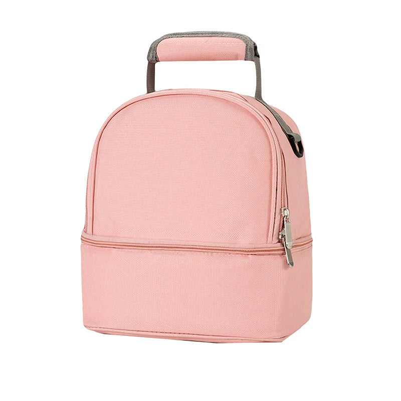 Insulated Double-Layer Large Capacity Mommy Bag – Travel Picnic Diaper & Lunch Backpack