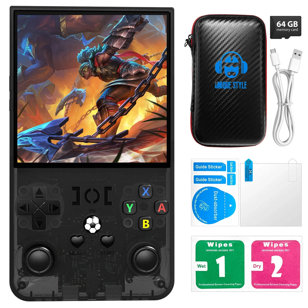 Portable Retro Handheld Game Console, 4.0-inch (10.16 cm) IPS 720x720, 64GB/128GB Storage, 18,000+ Classic Games