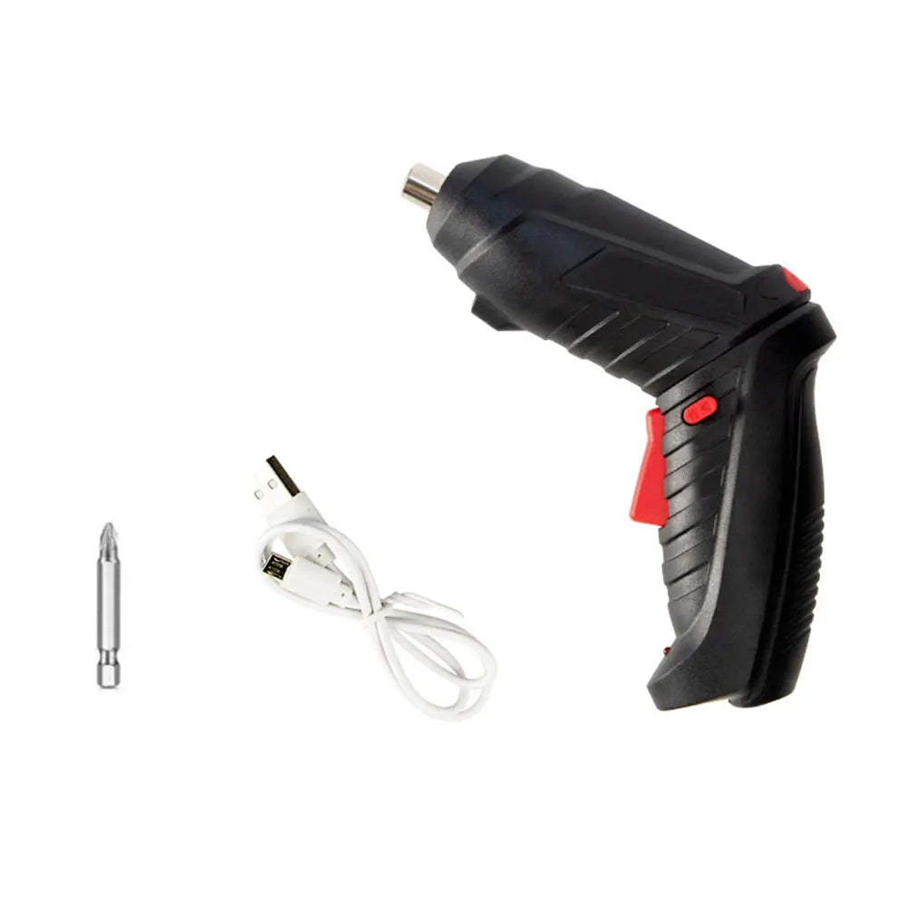 3.6V Rechargeable Cordless Electric Screwdriver Set – 1800mAh USB Mini Power Drill with LED Light for Home DIY
