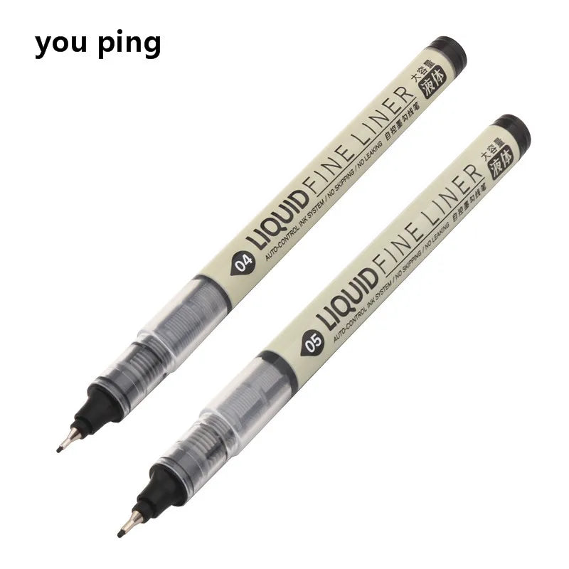 Big Capacity Waterproof Brush Pen Marker - Pigment Ink for Sketching, Comics & Calligraphy - Single