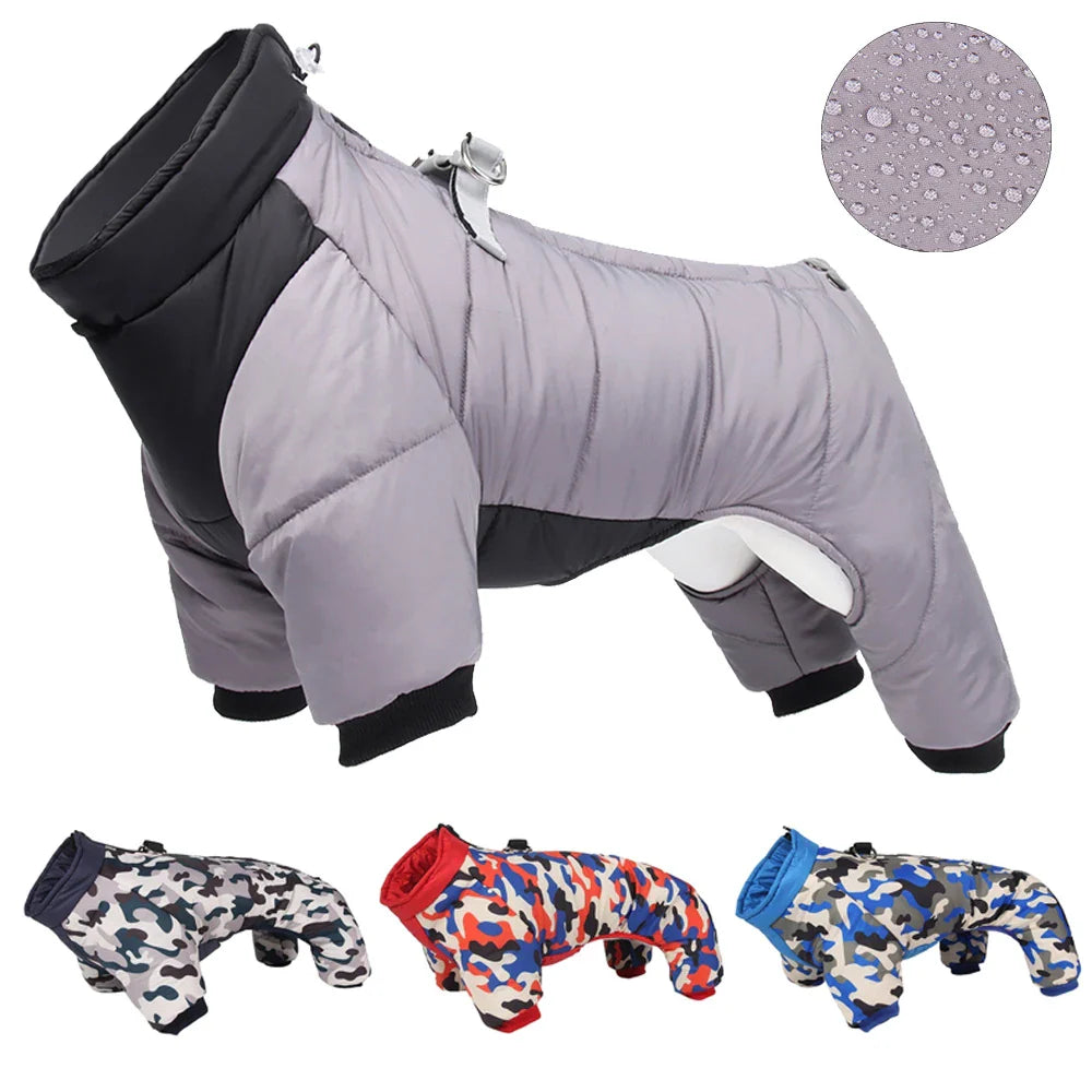 Waterproof Padded Winter Dog Jacket – Warm Thick Coat for Small & Medium Dogs (Chihuahua, French Bulldog, Pug)