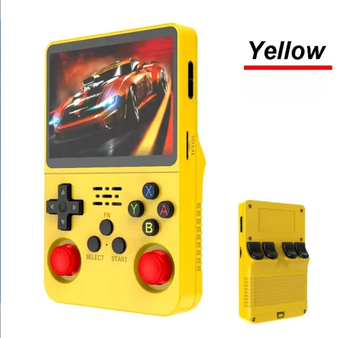 Retro 3.5-inch (8.9 cm) Handheld Game Console - ArkOS Portable Pocket Gamer, 64GB/128GB (1500/3000 Games), Mini HDMI, USB-C Charging