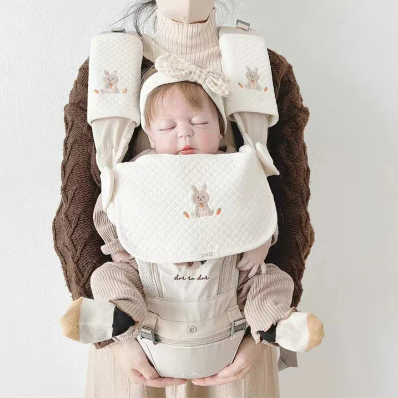 3-Pack Waterproof Muslin Cotton Baby Bibs & Burp Cloths Shoulder Pad Bite Cushion