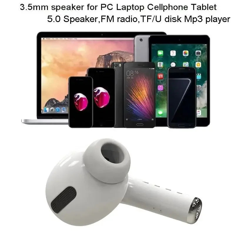 Giant Earphone Bluetooth Speaker - Headphone-Shaped Portable Stereo Speaker with FM, TF/USB, AUX, 1200mAh Battery