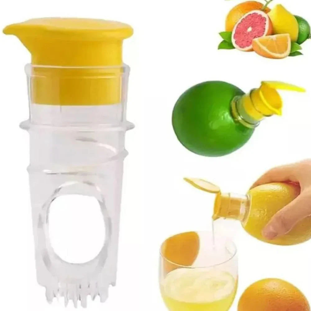 Manual Citrus Juicer Handheld Lemon Squeezer for Lemon, Lime & Orange — Compact 3.1 x 1.4 in (8 x 3.5 cm)
