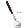 360° Telescoping Inspection Mirror with LED Light & Magnetic Head — Extendable 9.4–28.7 in (24–73 cm) for Car Repair
