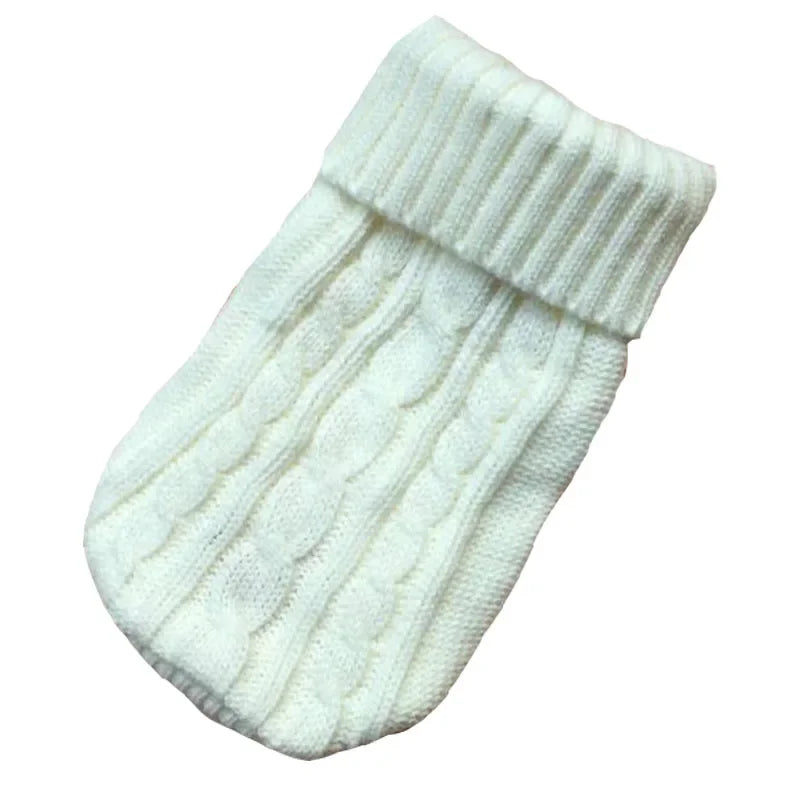 Knitted Winter Dog Sweater for Small & Medium Dogs, Chihuahua & Yorkie Puppy Pullover