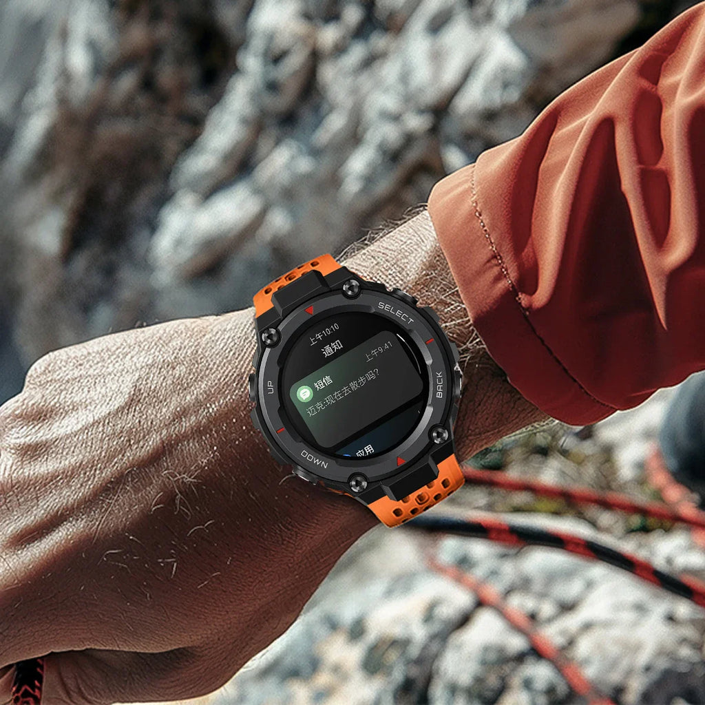 Soft Breathable Silicone Strap For Amazfit T-REX 3 2 Sports Bracelet Watchband For Xiaomi Huami Amazfit Watch T-REX Wrist Band