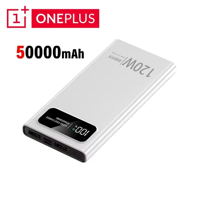 200000mAh 120W Fast Charging Portable Power Bank with LED Digital Display – USB-C & USB-A External Battery for Smartphones & Tablets
