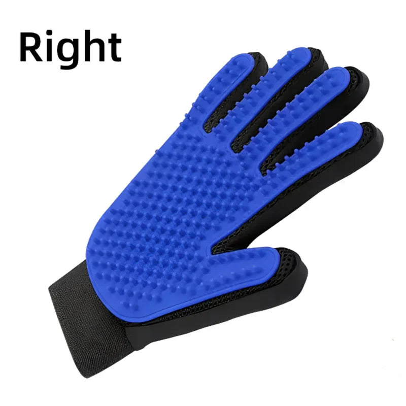 Silicone Pet Grooming Glove – Single Right-Hand Deshedding Brush & Massage Mitt for Dogs & Cats, 16×24 cm (6.3×9.4 in)