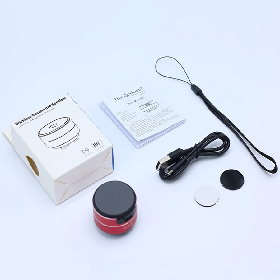 Mini Bone Conduction Bluetooth Speaker Portable Vibration Stereo TWS Wireless USB-C Metal