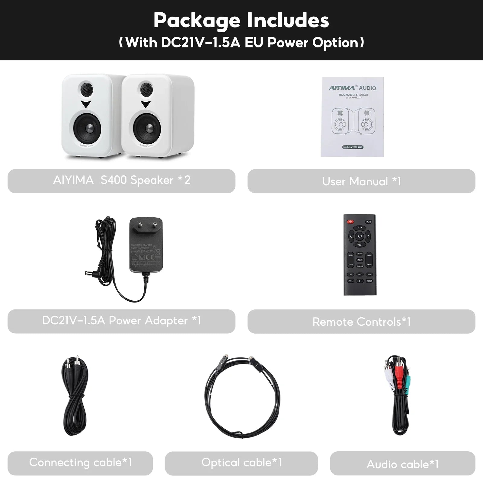 Bookshelf Active Studio Speakers 3" (7.6 cm) Bluetooth 5.3 USB DAC Hi-Res HiFi 2.0 with Subwoofer Output for TV & PC