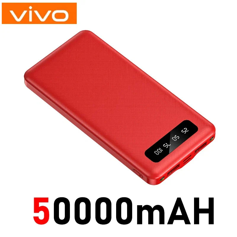 50000mAh Power Bank Large Capacity Dual USB Portable Battery with LED Digital Display, Fast Charging for Phones & Heated Jackets