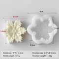 3D Snowflake Silicone Mold - DIY Candle, Soap & Wax Melt Mold for Christmas Crafts, Aroma Stones & Holiday Home Decor