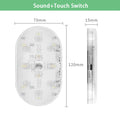 Motion Sensor LED Light 650mAh USB Rechargeable — Wireless Touch Night Light for Car Trunk, Closet & Cabinet