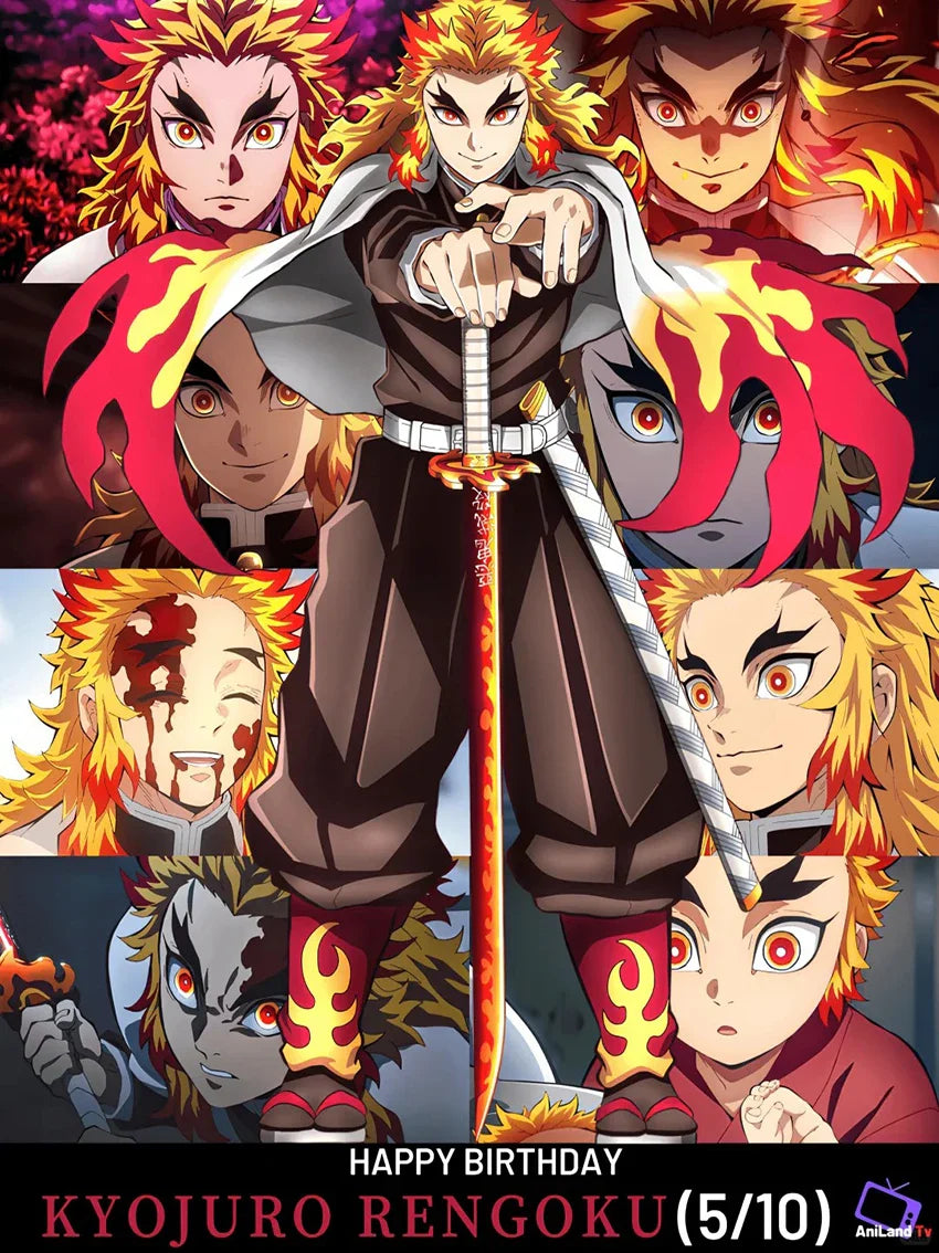 Demon Slayer 5D Diamond Painting Kamado-Nezuko Diamond Embroidery Full Diamond Mosaic DIY Rengoku Kyoujurou Decorative Painting