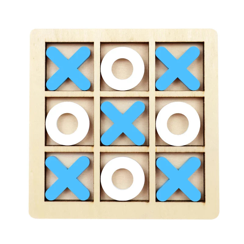 Montessori Wooden Mini Chess Puzzle Game – Brain Training Toy for Kids