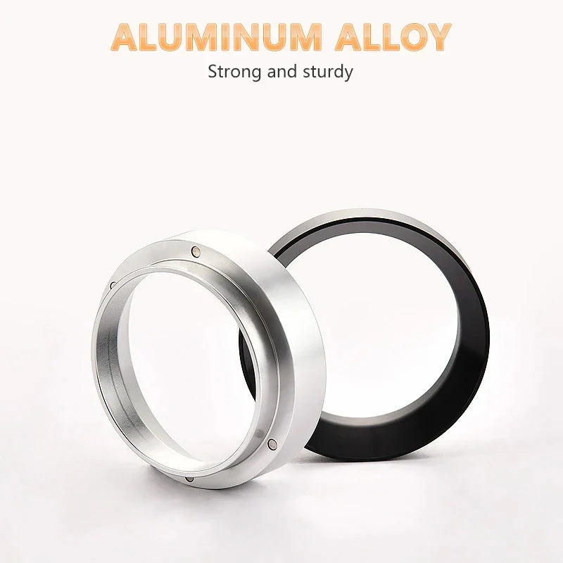 Magnetic Aluminum Dosing Ring for Espresso Portafilter — Fits 51mm, 54mm, 58mm