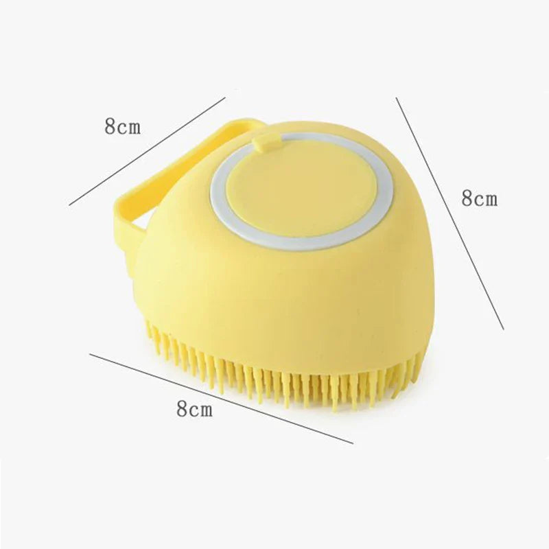 Silicone Pet Bath Massage Glove — Soft Grooming Brush for Dogs, Puppies & Cats