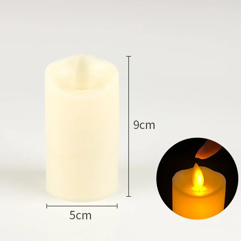 Flameless LED Candles Flickering Battery-Operated Pillar Candles for Wedding Christmas Party Decor — 1/5/10 Pack, Multiple Sizes (2–7.9 in / 5–20 cm)