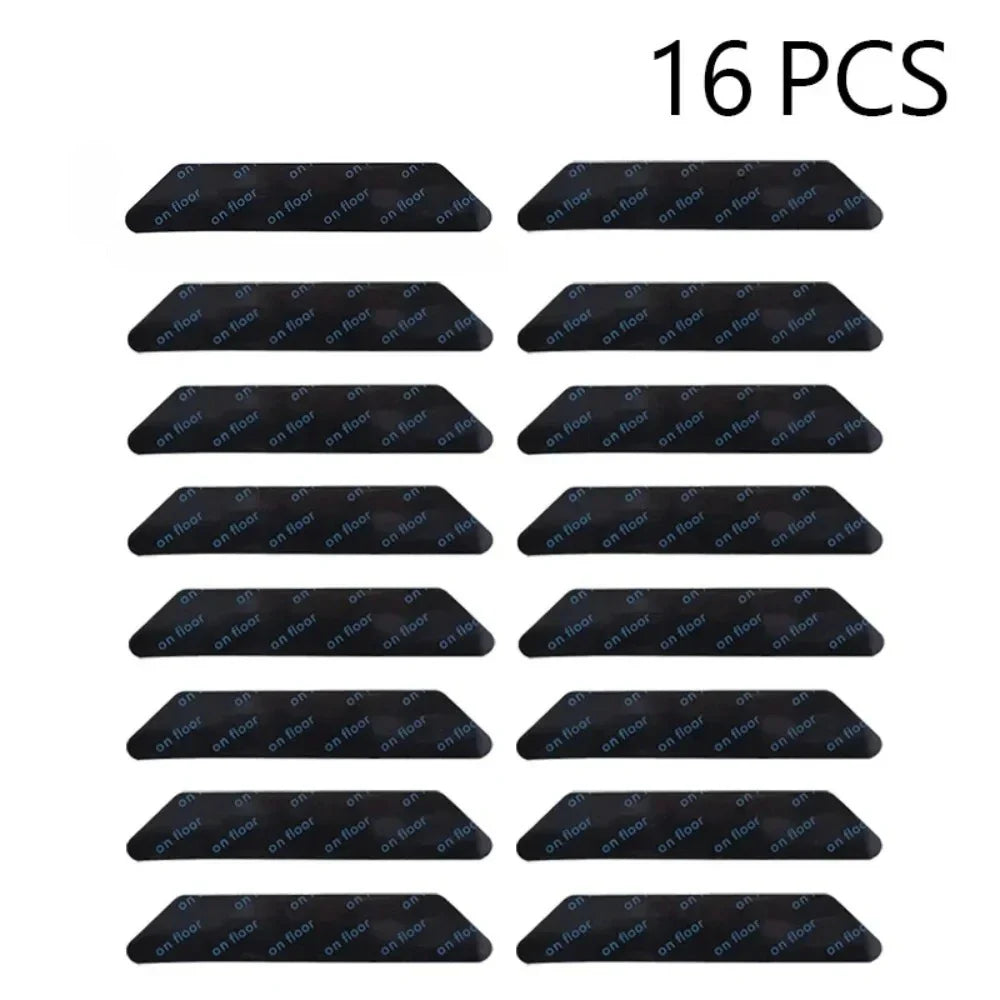 Carpet Non-Slip Corner Grippers 8/16-Pack Reusable Washable Anti-Curling Rug Tape Pads