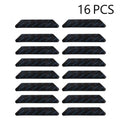 Carpet Non-Slip Corner Grippers 8/16-Pack Reusable Washable Anti-Curling Rug Tape Pads