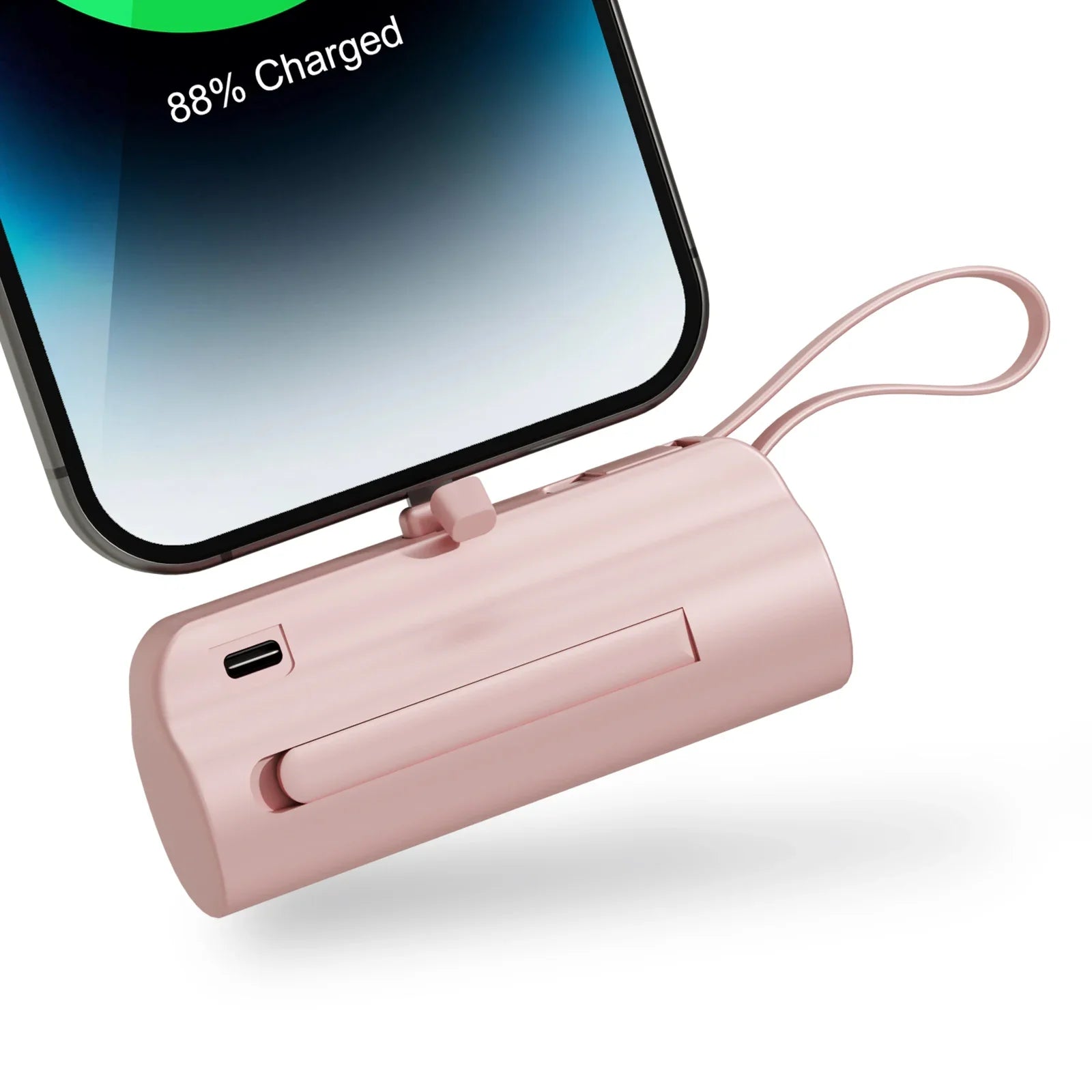 Mini 4500mAh Portable Power Bank - Dual USB-C Ports & 10W Wireless Charger for iPhone & Android