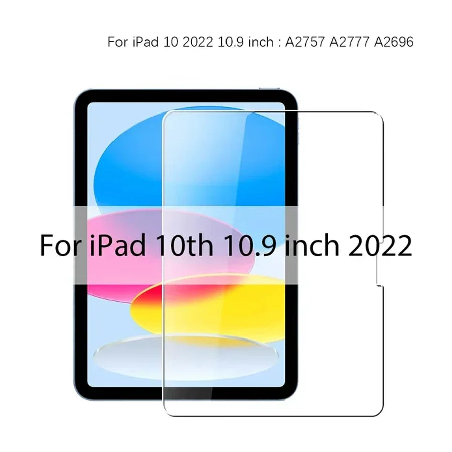 3-Pack Tempered Glass Screen Protector for iPad Air 11-inch (279 mm) HD Anti-Scratch