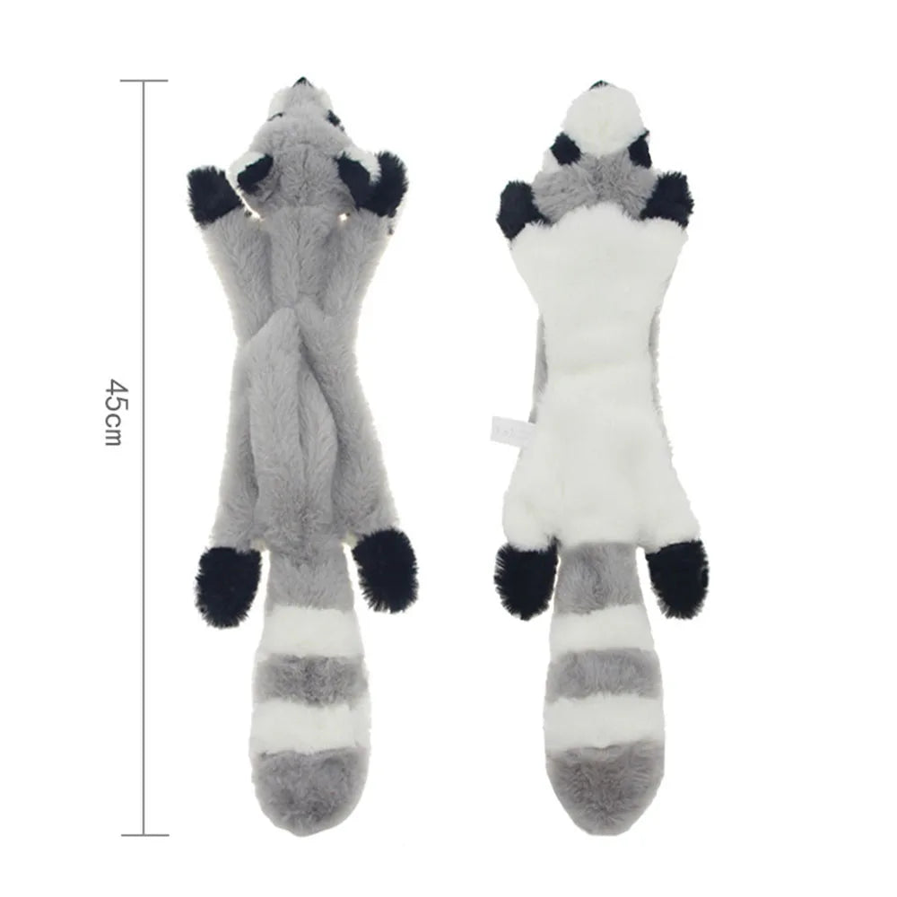 Stuffing-Free Squeaky Plush Dog Toy – Durable Crinkle Chew Toy, Simulated Animal